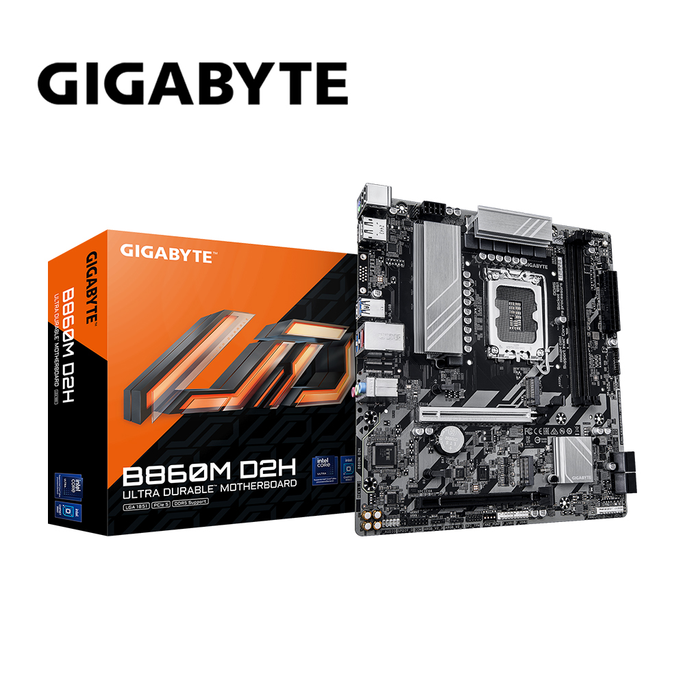 GIGABYTE 技嘉 B860M D2H 主機板+Intel Core Ultra 5 245KF【14核】