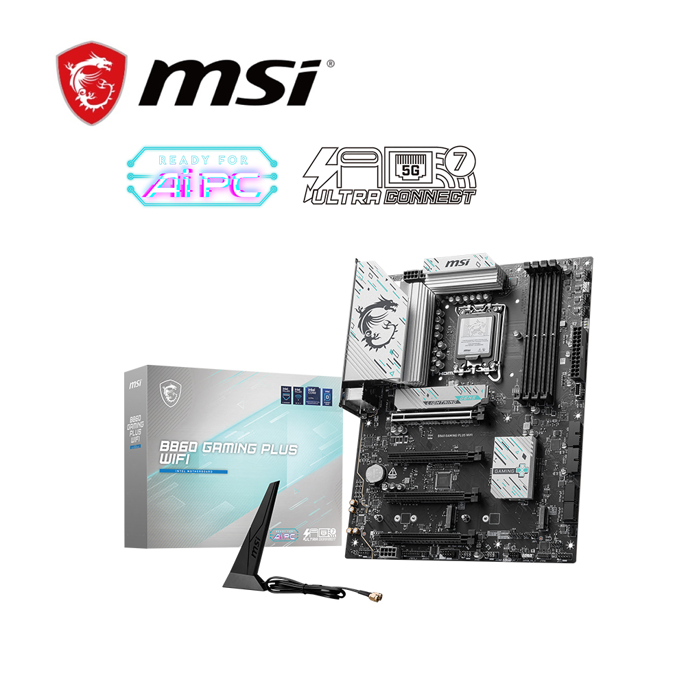 MSI 微星 B860 GAMING PLUS WIFI 主機板+Intel Core Ultra 5 245KF