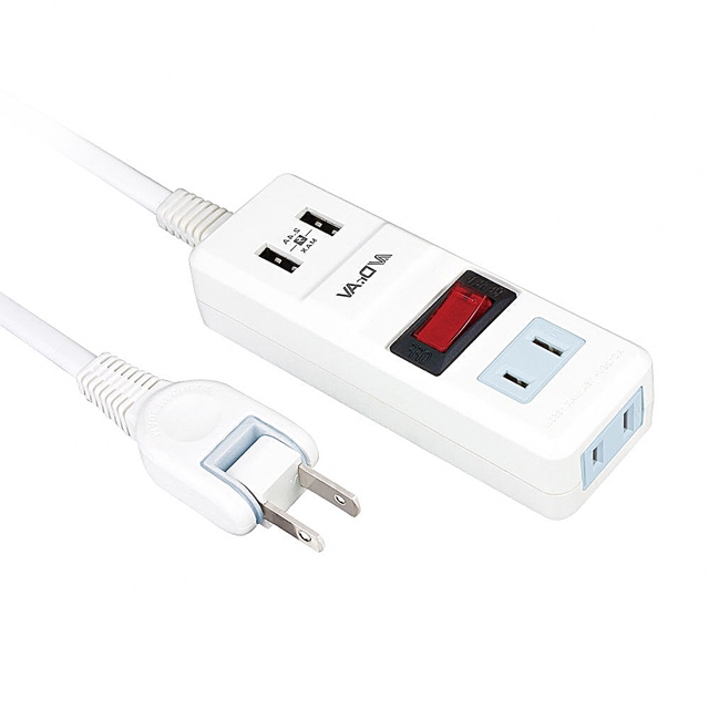 Dr.AV 聖岡科技 聖岡 多功能2USB充電家用 3尺延長線 NS-222U-3 (2入組)（其他規格）