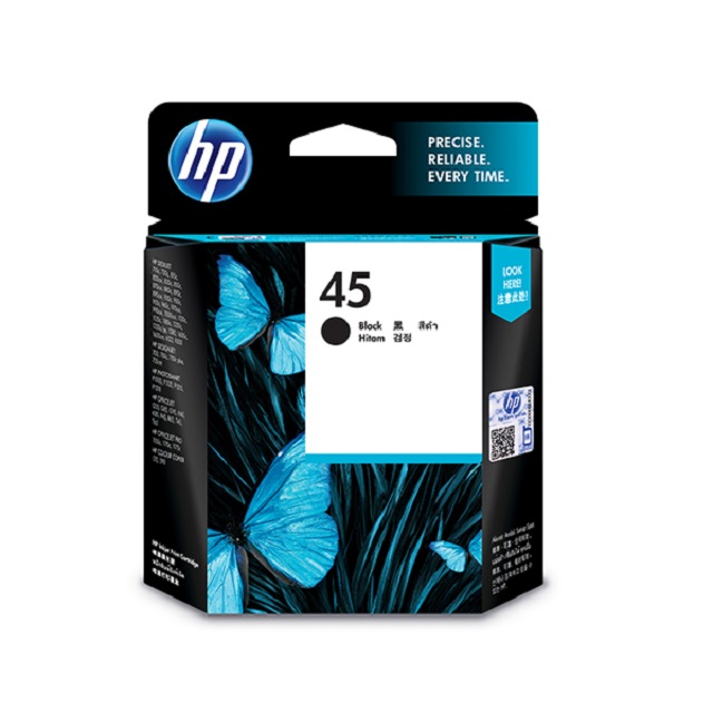 HP 惠普 45 黑色原廠墨水匣 51645AA / NO.45/Deskjet 1000cxi /1120/1120C/1125C/1180C/1220/1280/1600C