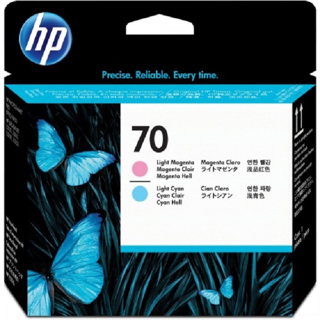 HP 惠普 70 原廠淡洋紅與淡青色印字頭 C9405A / NO.70/Designjet Z2100/Z3100/Z3200/Z5200/Z3100PS 繪圖機
