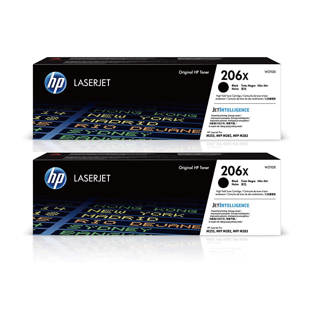 HP 惠普 【2支】 W2110X/206X 原廠黑色碳粉匣 適用M283fdw/M255dw