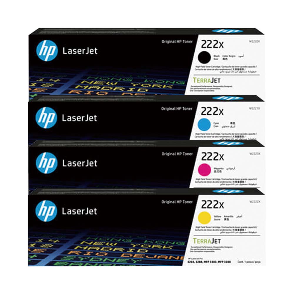 HP 惠普 222X W2220X 黑+W2221X 藍+W2222X 黃+W2223X 紅 四色 原廠碳粉匣