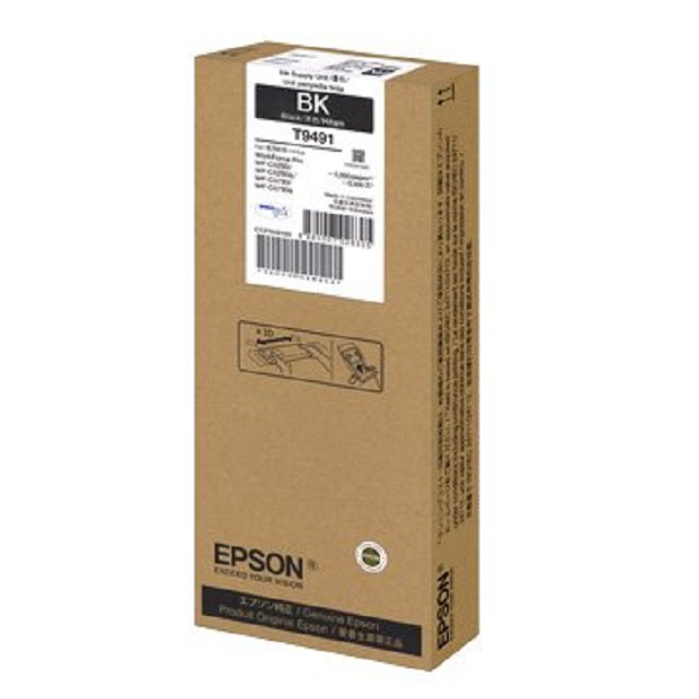原廠黑色墨水匣 T9491/C13T949100/適用機型：EPSON WF-C5290/WF-C5790