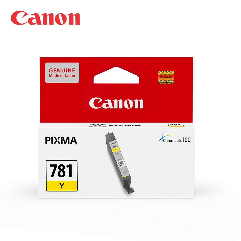 Canon 佳能 CLI-781-Y 原廠黃色墨水匣