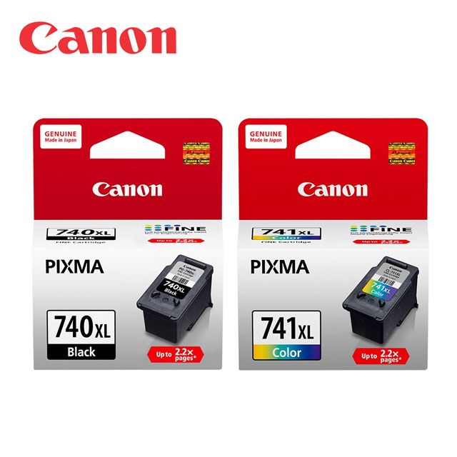 Canon 佳能 《1黑1彩盒裝特惠中》PG-740XL+CL-741XL 高容量 原廠墨水組