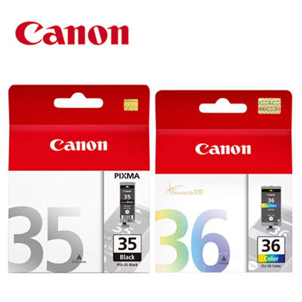 Canon 佳能 PGI-35+CLI-36 原廠墨水組合(1黑+1彩) (適用:TR150/TR160/IP100/100B/IP110/IP110B)