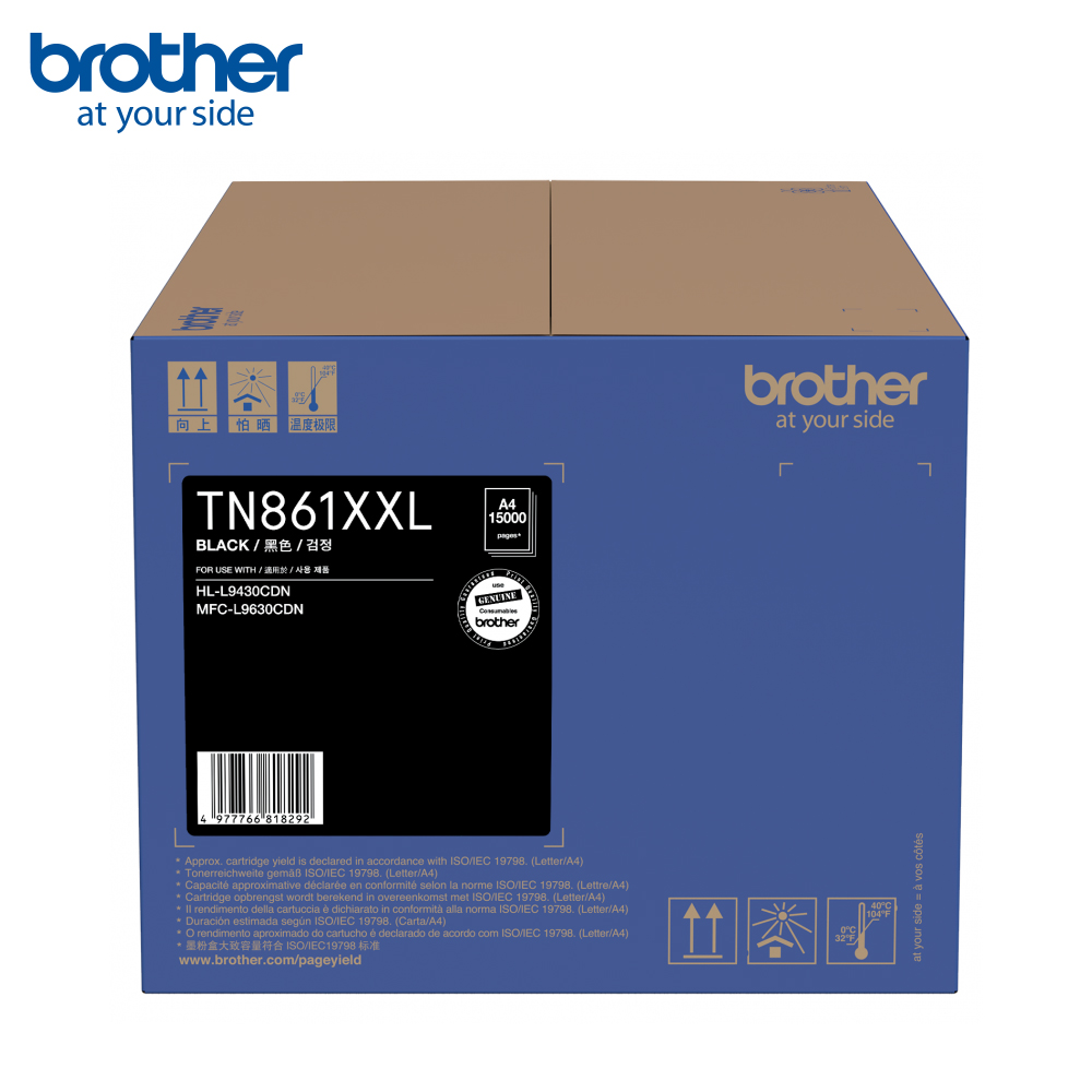 BROTHER 兄弟牌 TN-861 XXLBK 超高容量黑色碳粉匣(適用:HL-L9430CDNMFC-L9630CDN)