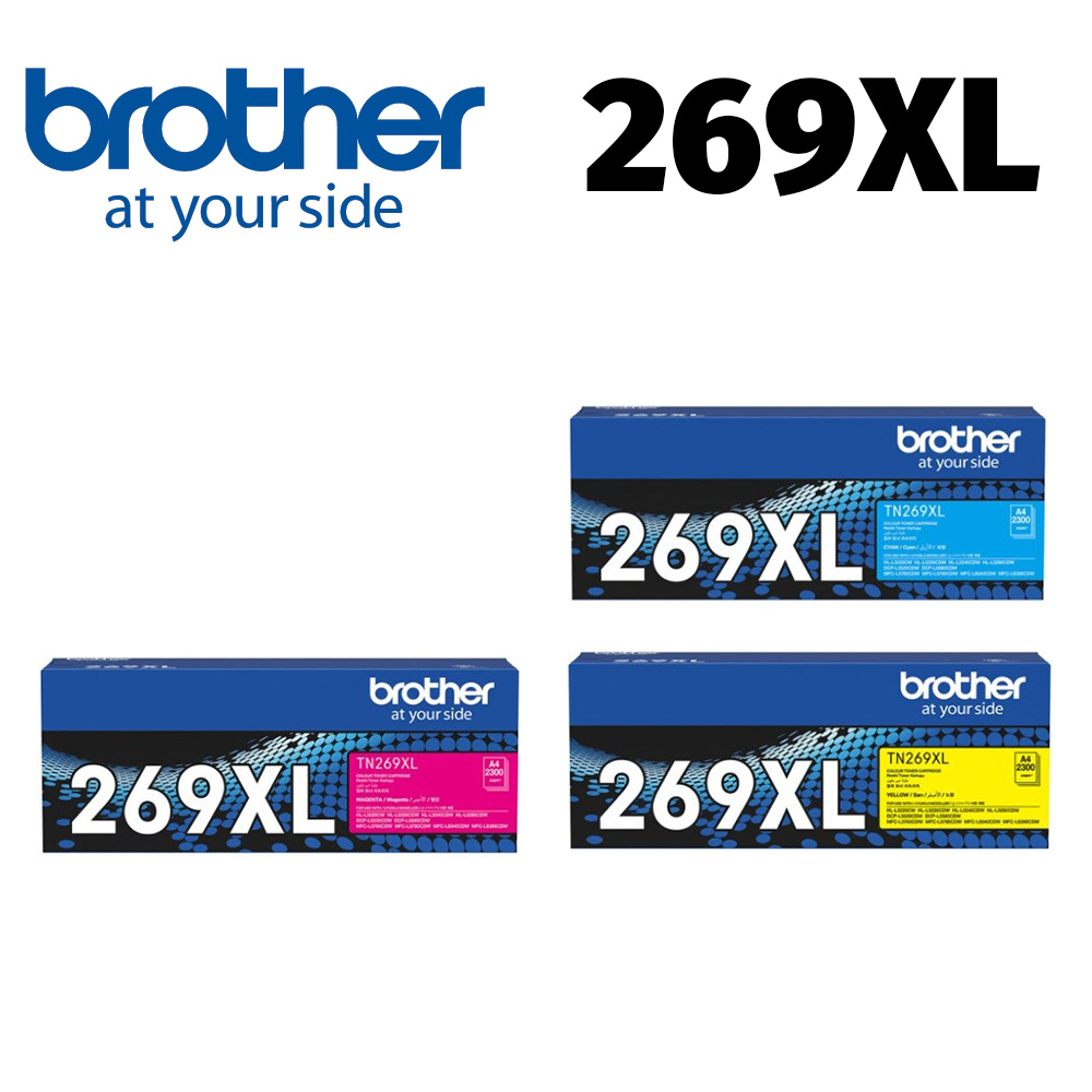 BROTHER 兄弟牌 TN-269XL CMY 原廠3彩 碳粉匣(適用:L3280CDW、L3760CDW、L3780CDW)