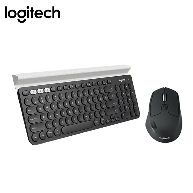 無線鍵鼠組-K780跨平台藍牙鍵盤+M720 多工無線滑鼠
