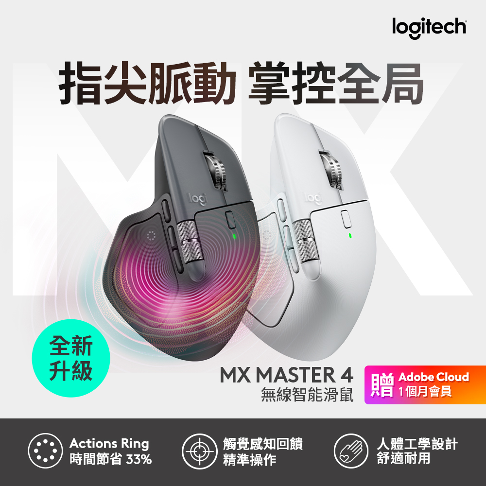 MX Master 4 無線滑鼠 For Mac