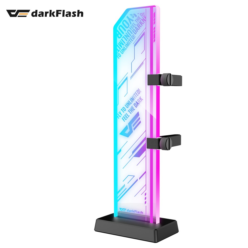 darkFlash大飛 DL280 ARGB鋼化玻璃顯卡支架