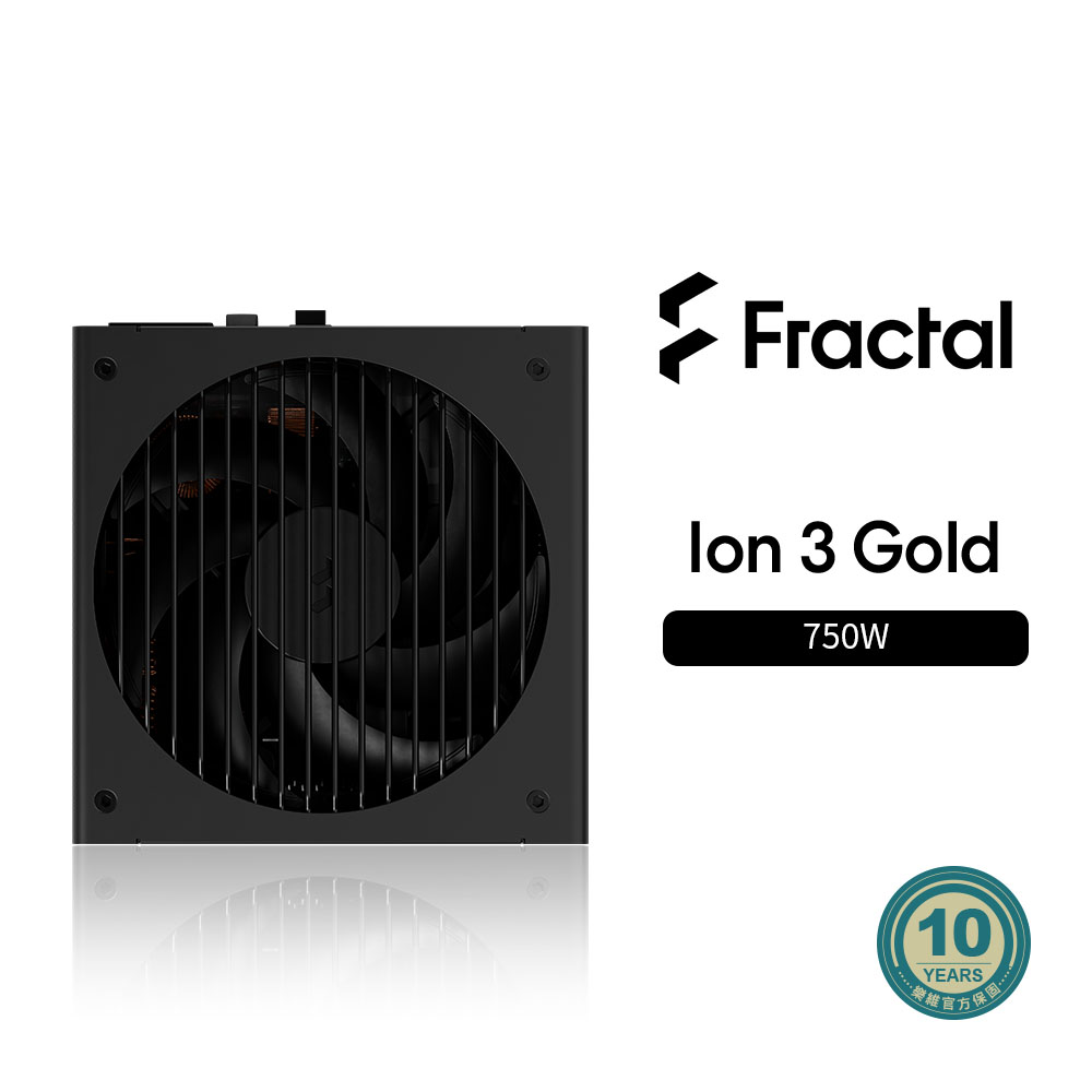 Fractal Design Ion 3金牌 750W 電源供應器 全模組 黑