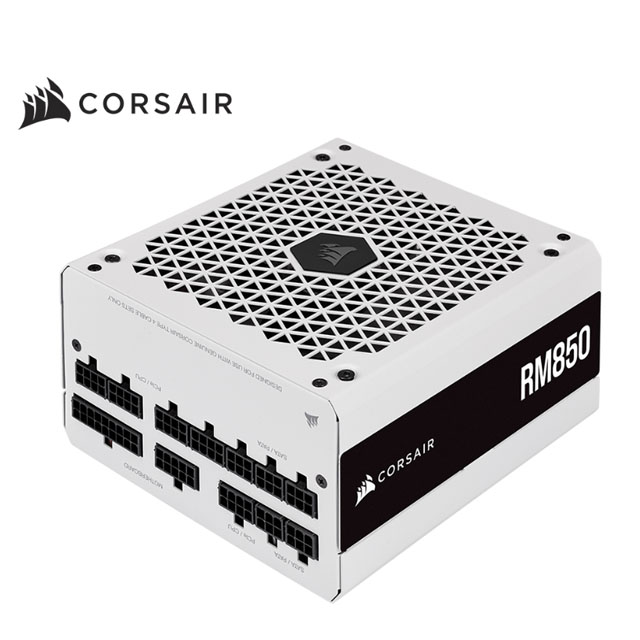 Corsair海盜船 RM系列 RM850/80 Plus 金牌/白殼/全模組/850W/10年保/2021款