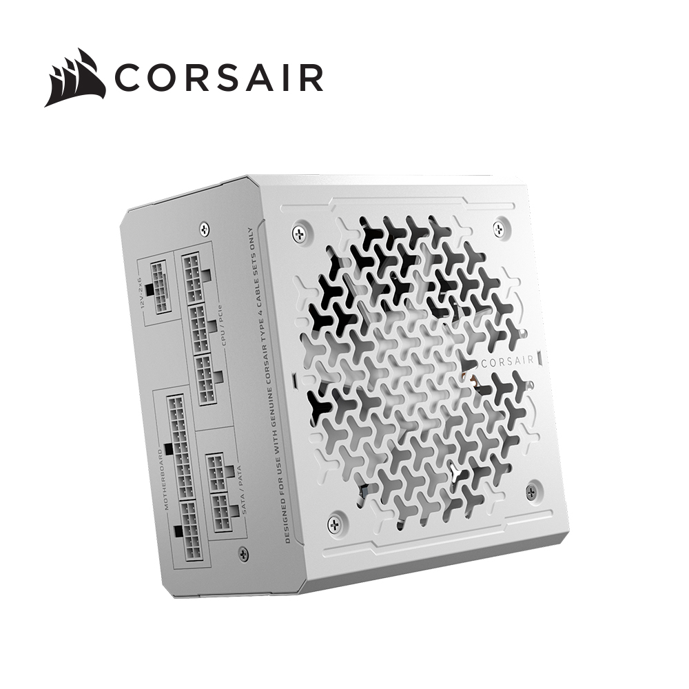 CORSAIR 海盜船 RM750e 金牌 750W ATX3.1 全模電源供應器(白)