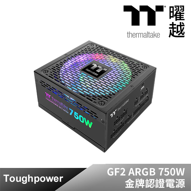 Thermaltake 曜越 鋼影 Toughpower GF2 ARGB 750W 金牌 認證電源 全模組 十年保固_PS-TPD-0750F3FAGT-2