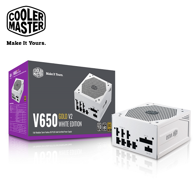Cooler Master V650 Gold V2 White Edition 650W 電源供應器 白色版