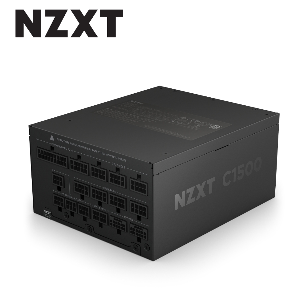 NZXT 恩傑 C1500 白金 ATX3.1全模電源供應器-黑(1500W)