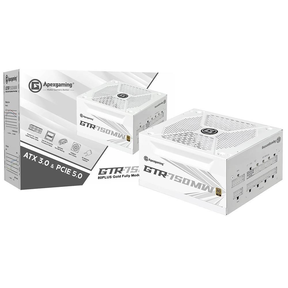 Apexgaming 美商艾湃 GTR750MW 金牌/全模/ATX3.0白色 電源