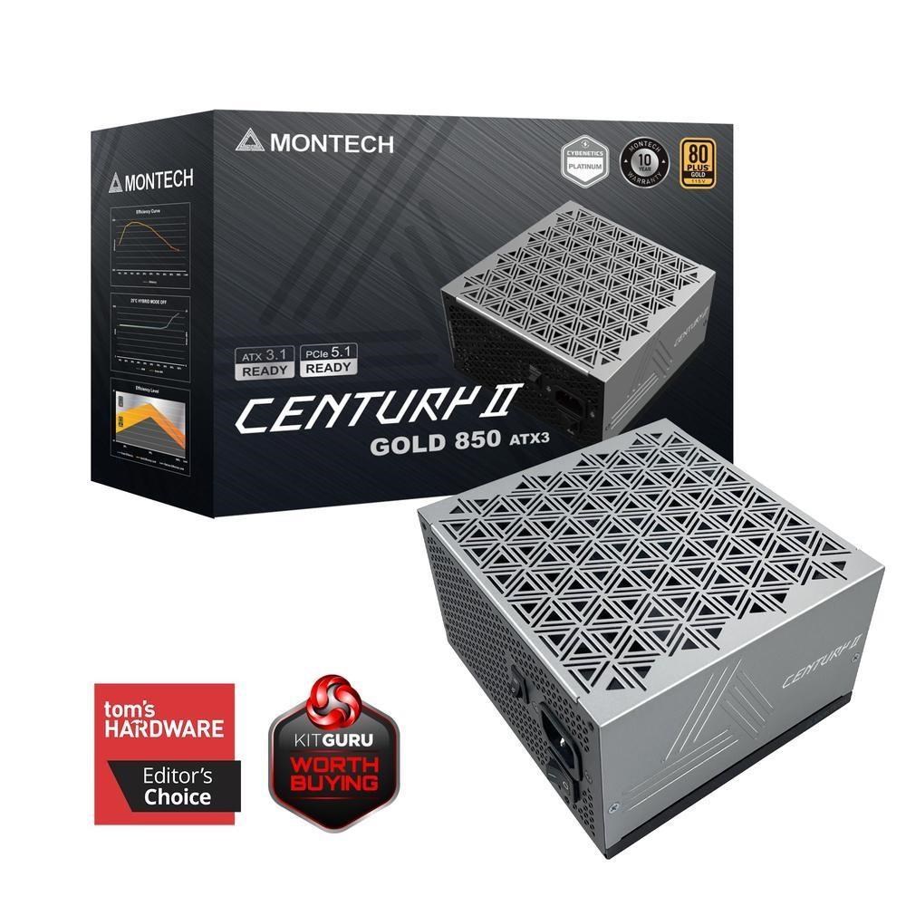 MONTECH 君主 CENTURY II 850W 80+ 金牌 全模組電源 電源供應器