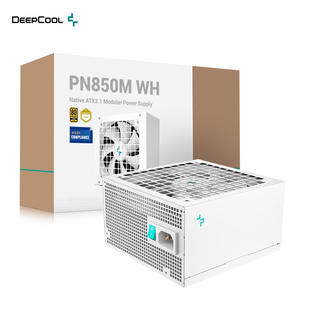 DEEPCOOL 九州風神 PN850M WH 850W 80PLUS 金牌 白色 全模組 ATX3.1 & PCIe 5.1 電源供應器（其他規格）