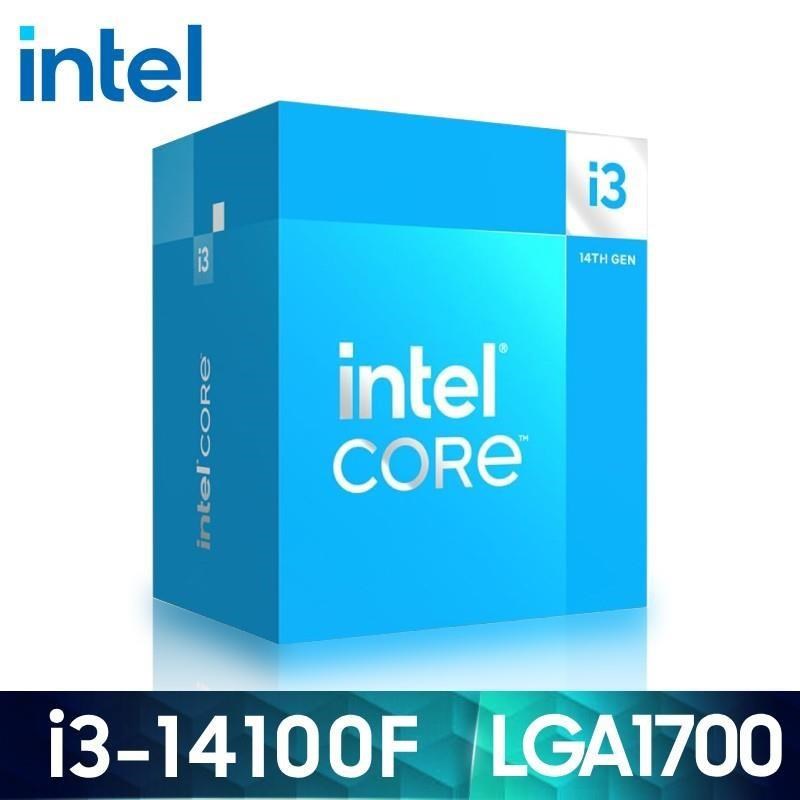 Intel 英特爾 Core I3-14100F 中央處理器 (含風扇/無內顯)