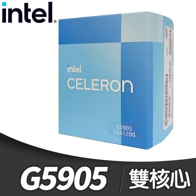 Intel 英特爾 第10代 Celeron G5905 雙核心處理器《3.5Ghz/LGA1200》(彩盒全球保固)