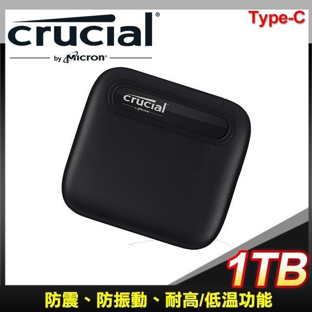 Micron 美光 Crucial X6 1TB U3.2 Type C外接式SSD