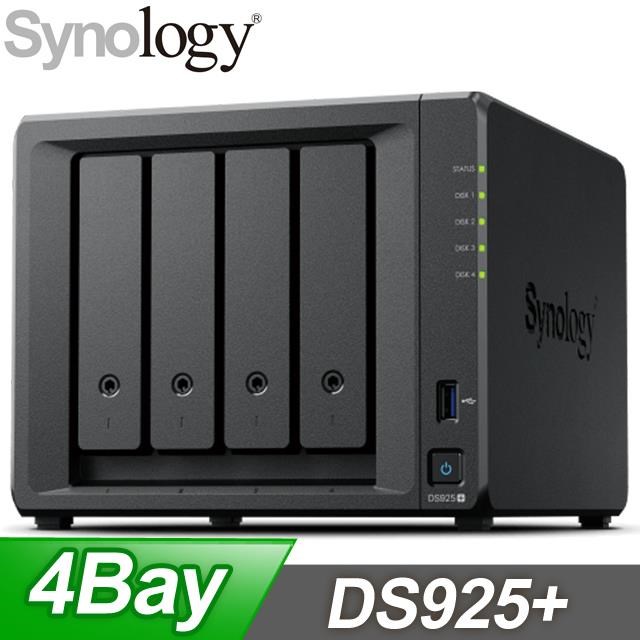 Synology 群暉DS425+ 4Bay NAS網路儲存伺服器- PChome 24h購物