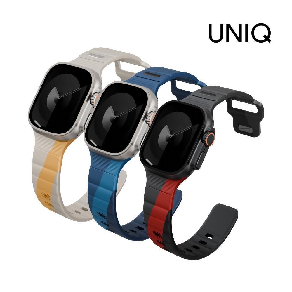 UNIQ 新加坡 Apple watch Stride DE 防水FKM橡膠不鏽鋼高質感錶帶