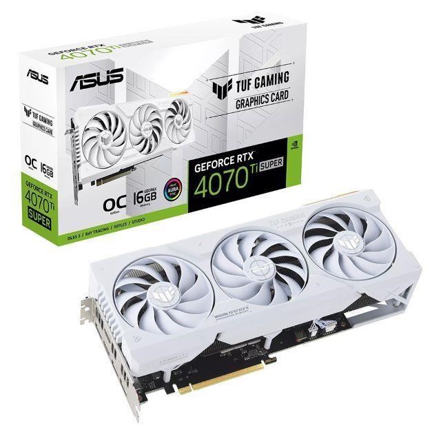 ASUS 華碩 TUF Gaming GeForce RTX 4070 Ti SUPER White 16GB OC 顯示卡