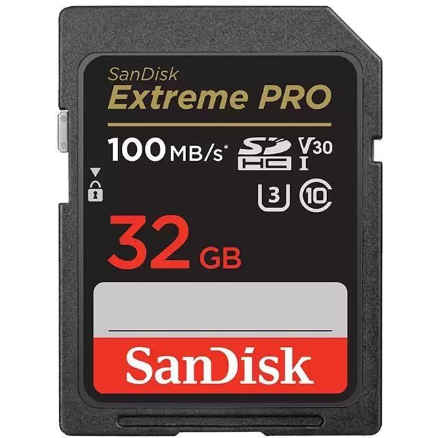 SanDisk 晟碟 32GB 32G SDHC【100MB/s Extreme Pro】4K U3 A2 V30 相機記憶卡