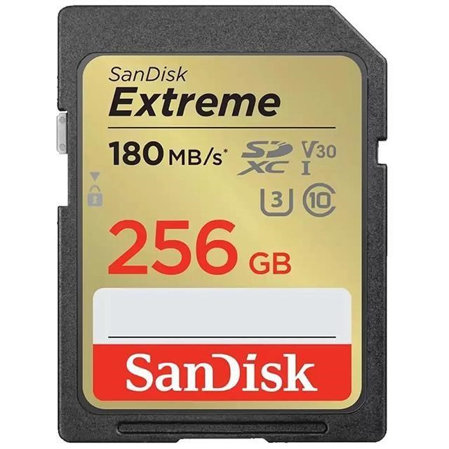 SanDisk 晟碟 256GB 256G SDXC【180MB/s Extreme】SD 4K U3 A2 V30 相機記憶卡