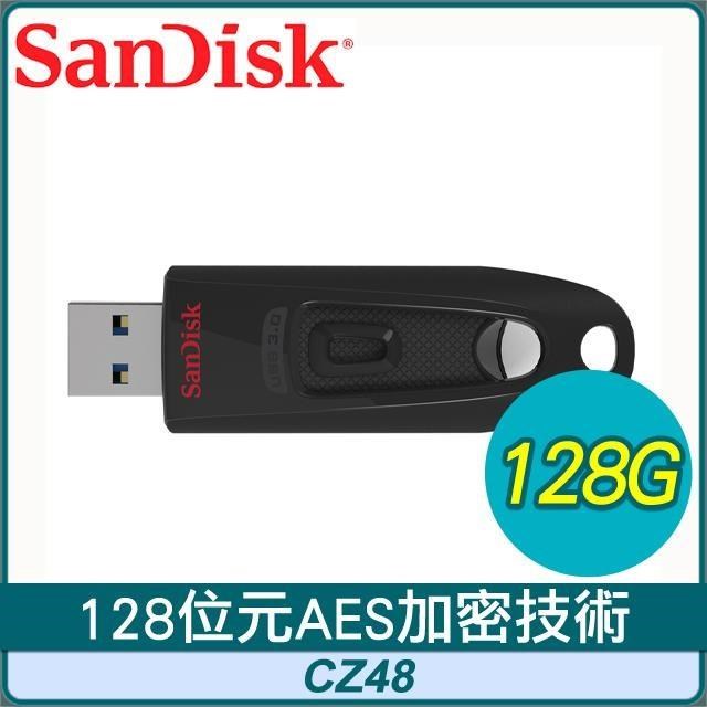 SanDisk 晟碟 CZ48 Ultra3.0 128G 隨身碟《黑》