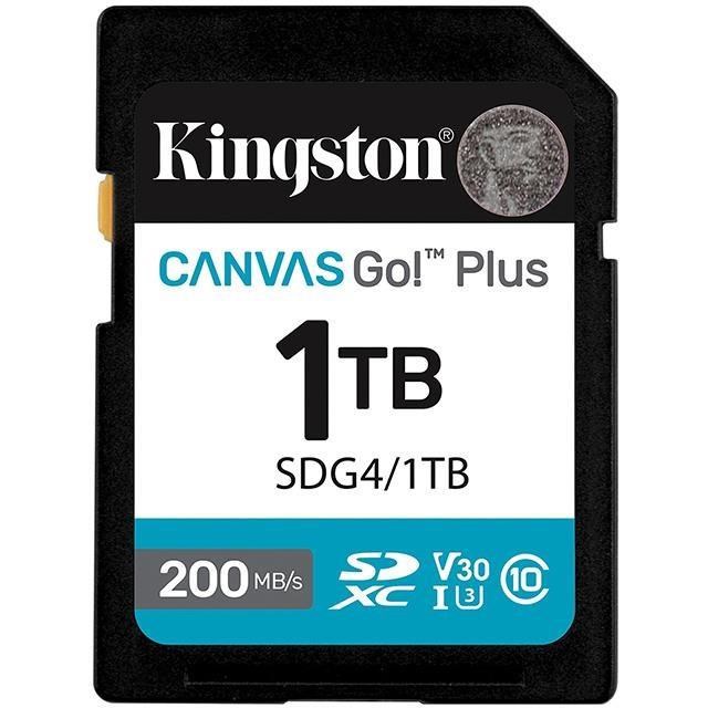Kingston 金士頓 1TB SDXC SDG4/1TB 200MB/s UHS-I U3 V30 A2 相機 記憶卡