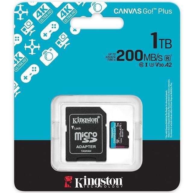 Kingston 金士頓 1TB microSDXC SDCG4/1TB 200MB UHS-I U3 V30 A2 記憶卡