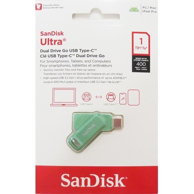 SanDisk 晟碟 1TB 1T 綠色 Ultra GO TYPE-C SDDDC3 USB 3.2 雙用隨身碟