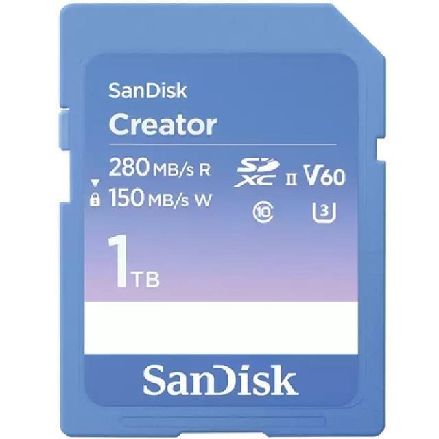 SanDisk 晟碟 1TB 1T SDXC Creator 280MB/s SDSDXEP-1T00 V60 U3 記憶卡 相機記憶卡