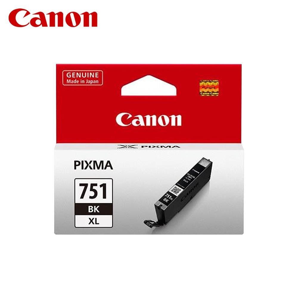 Canon 佳能 CLI-751XL BK 原廠淡黑色高容量 墨水匣