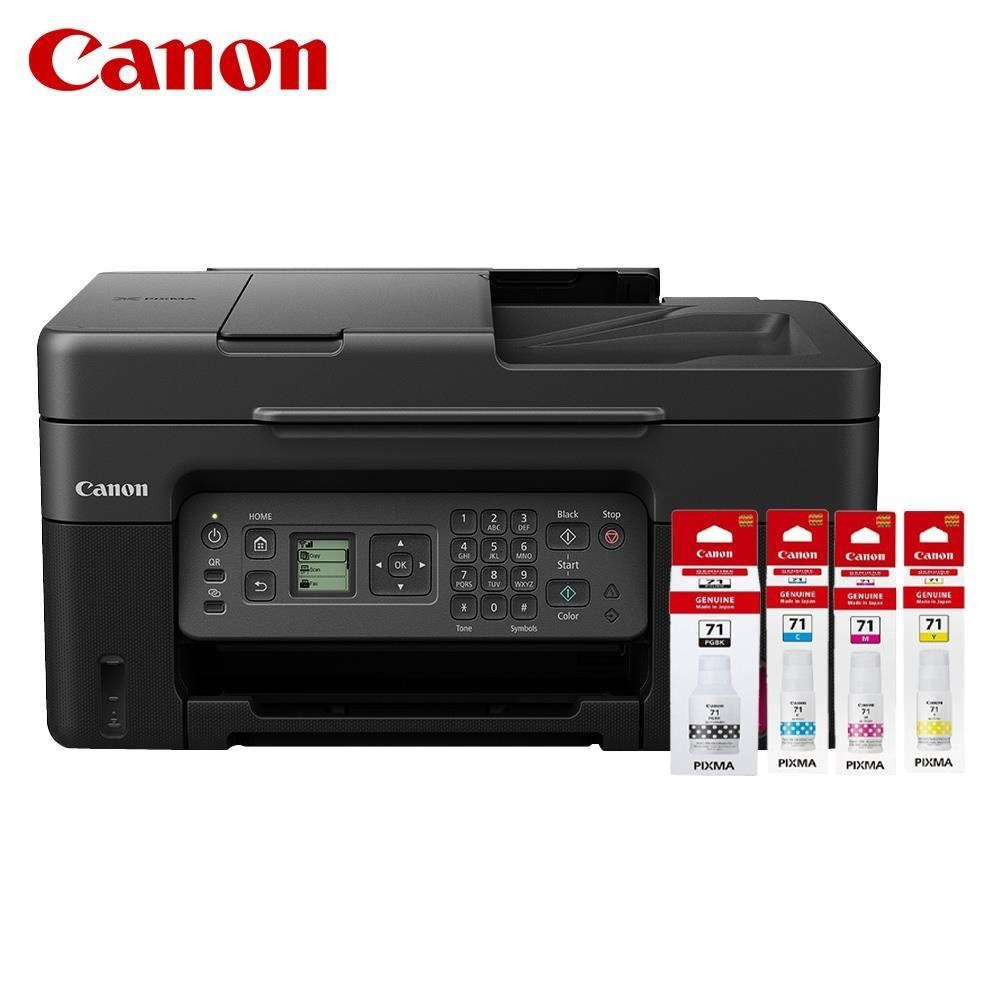 Canon 佳能 PIXMA G4770 原廠大供墨複合機+GI-71四色墨水一組