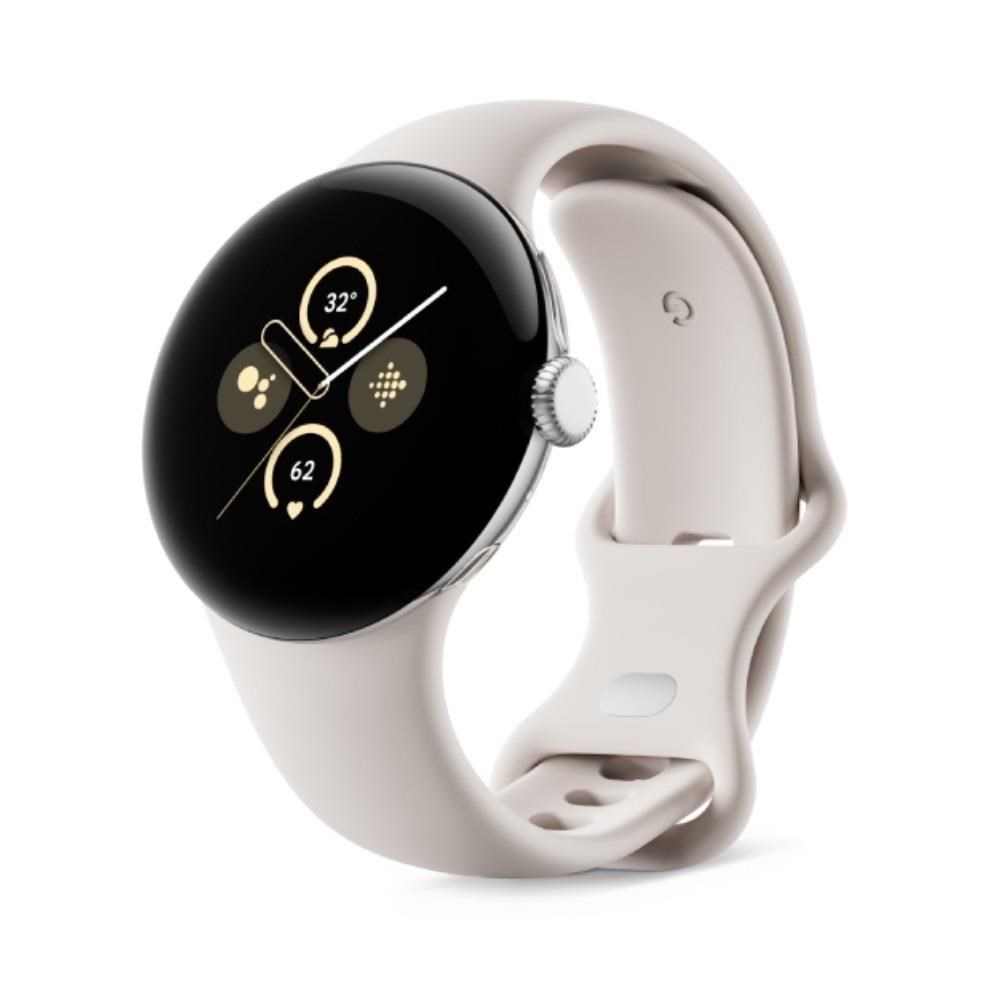 Google Pixel Watch 2 LTE版 智慧手錶 金屬銀鋁製錶殼+陶瓷米運動錶帶