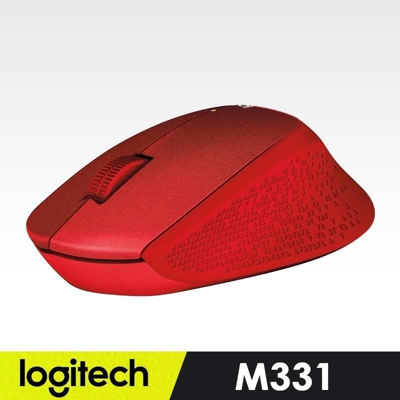 Logitech 羅技 【南紡購物中心】 M331 無線靜音滑鼠(紅)