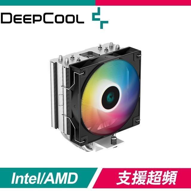 DEEPCOOL 九州風神 【南紡購物中心】 AG400 ARGB 風扇 四導管 支援 LGA1700 AM5 CPU 散熱器《黑》