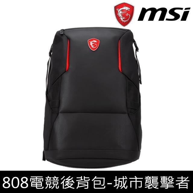 MSI 微星 【南紡購物中心】 【必備神器】 Urban Raider Backpack 電競後背包-城市襲擊者I / G34-N1XXX13-808