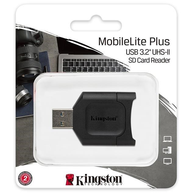 Kingston 金士頓 【南紡購物中心】 【FCR-MLP】USB 3.2 單槽讀卡機 支援SD SDHC SDXC 記憶卡 讀卡機
