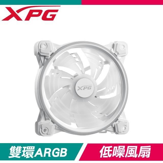 ADATA 威剛 【南紡購物中心】 XPG HURRICANE 120 ARGB PWM 颶風 機殼風扇《白》