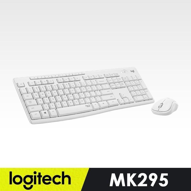 Logitech 羅技 MK295 無線靜音鍵鼠組 - 珍珠白（其他規格）