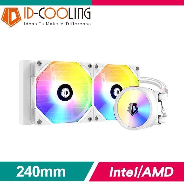 ID-COOLING ZOOMFLOW 240 XT SNOW 一體式水冷CPU散熱器