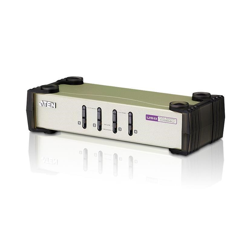 ATEN 宏正 CS84U 4埠PS/2-USB VGA KVM 多電腦切換器
