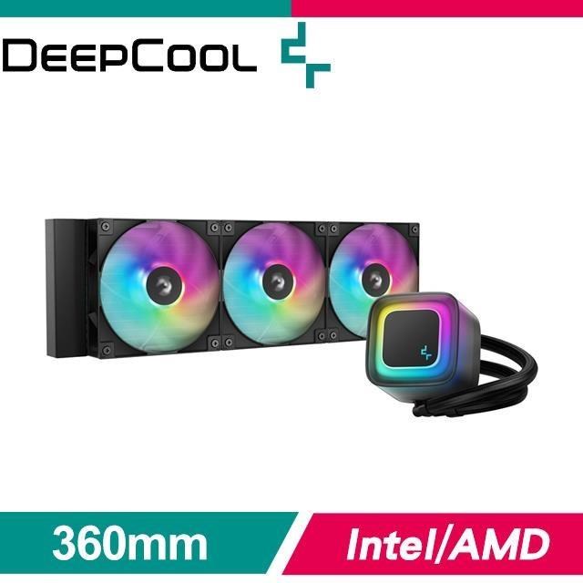 DEEPCOOL 九州風神 LE360 V2 360一體式CPU水冷散熱器〈黑〉5年非人損漏液保